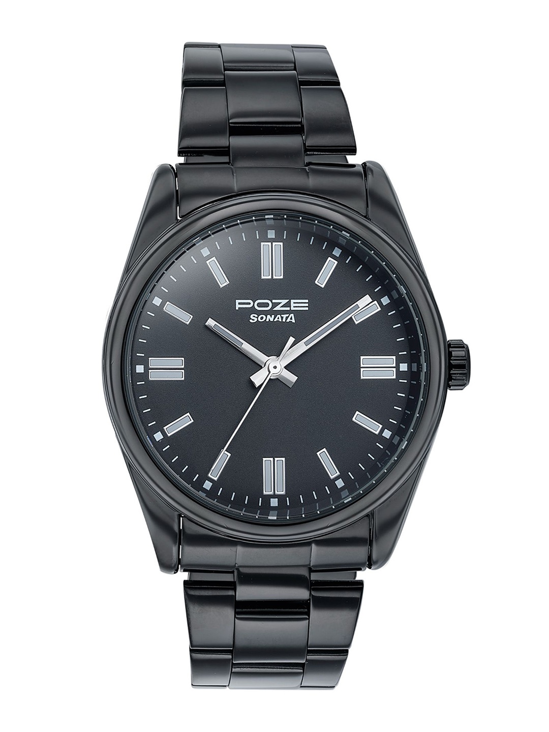 

Sonata Men Dial & Bracelet Style Straps Analogue Watch SP70033NM01W, Black