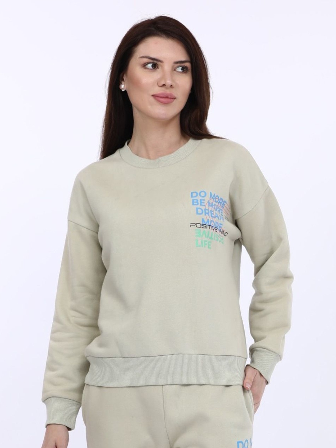 

MAYSIXTY Women Sweatshirt, Cream