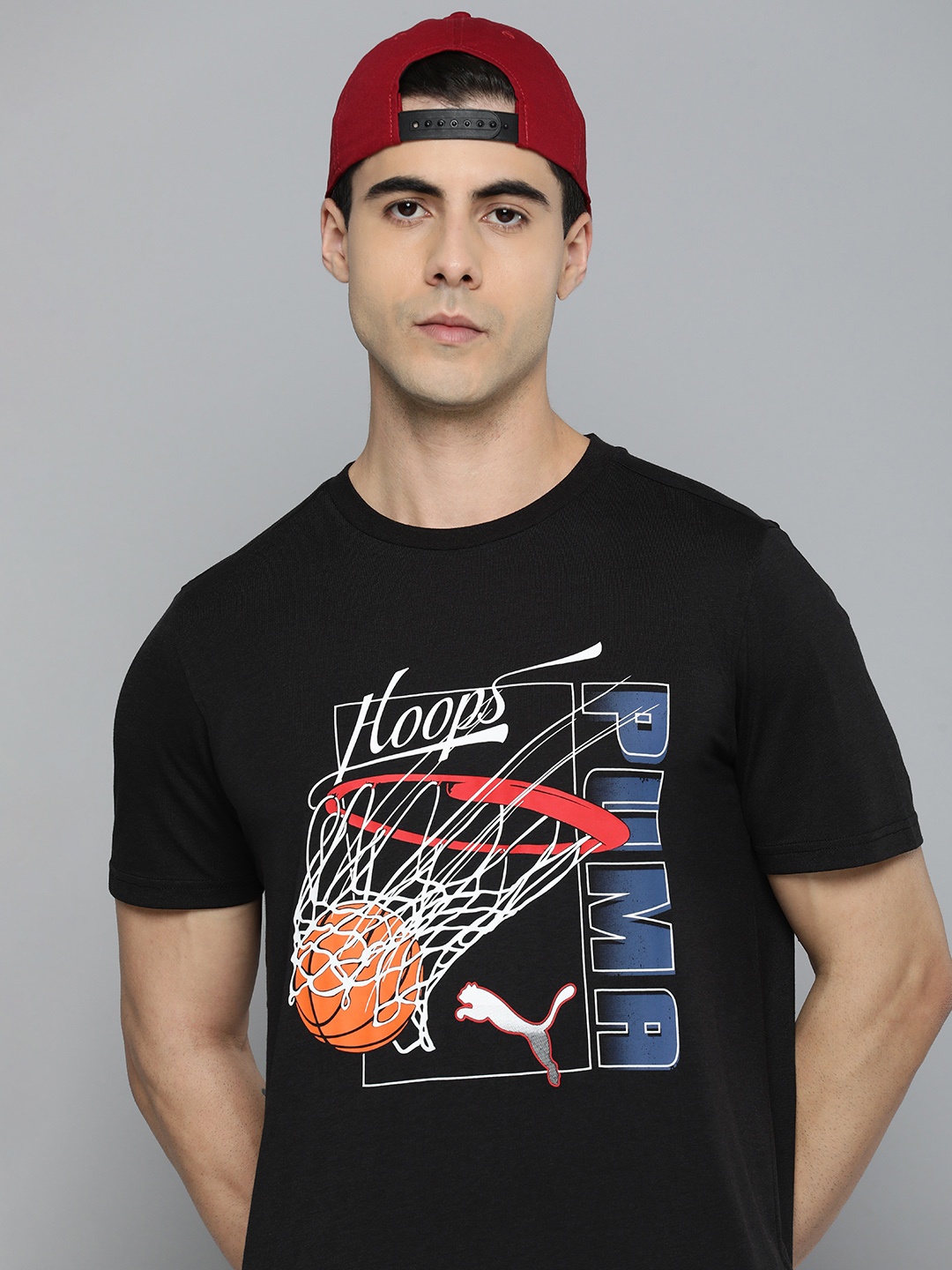 

Puma Swished Basketball T-shirt, Black