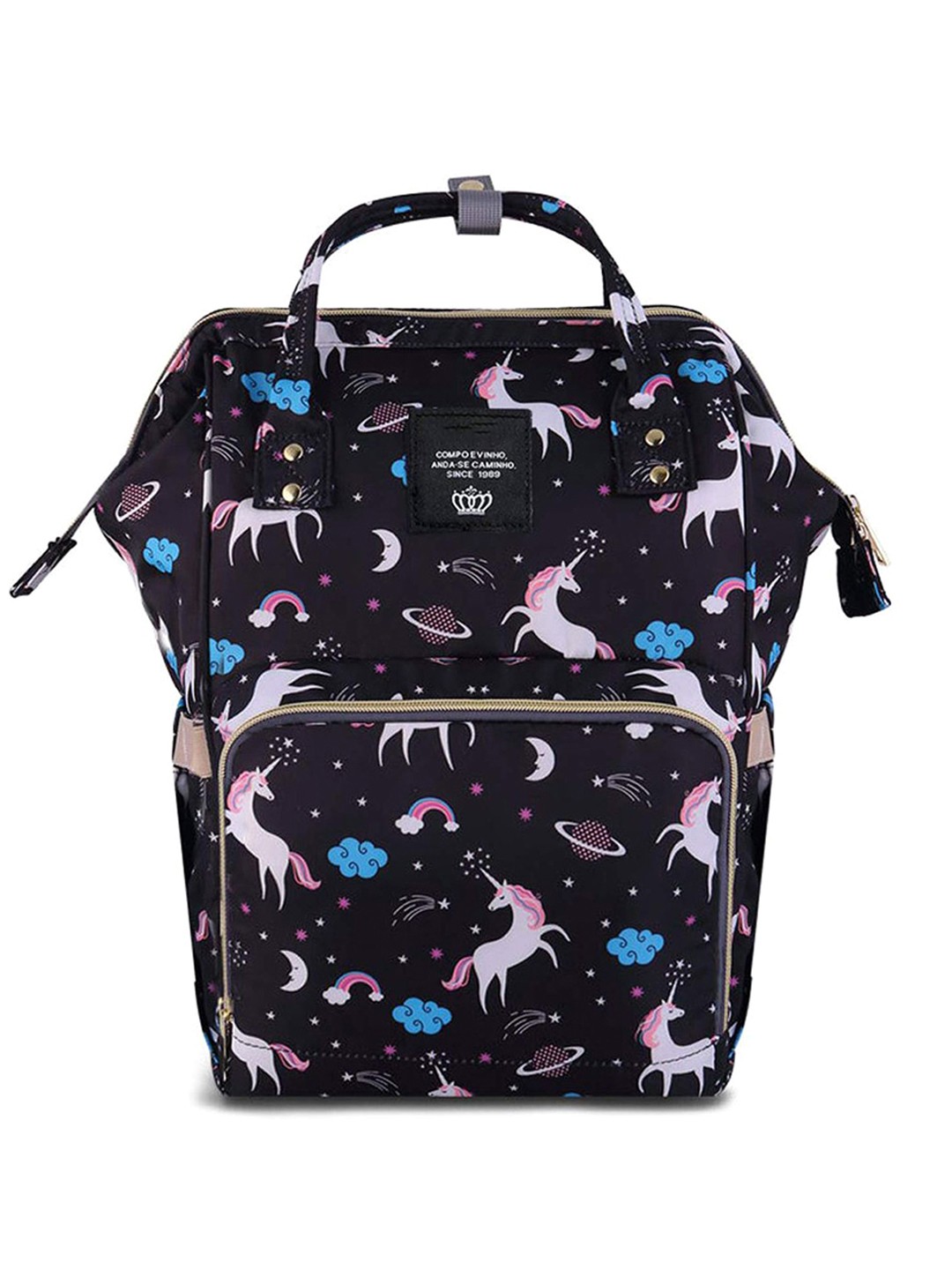 

HOUSE OF QUIRK Women Diaper Bags, Black