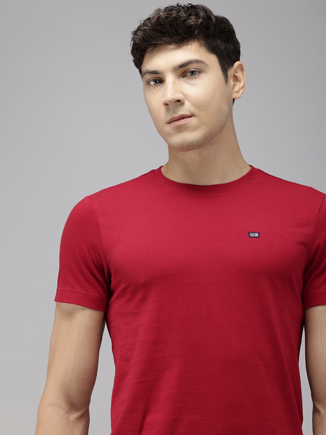 

Arrow Men Pure Cotton T-shirt, Red