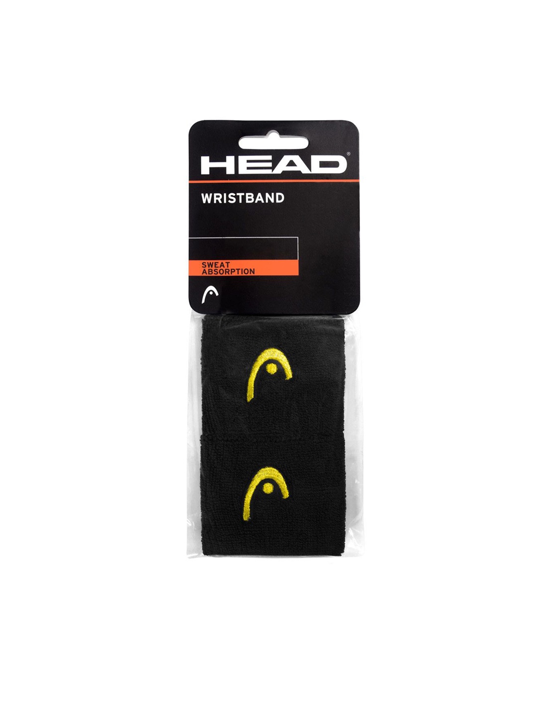 

Head Pak Of 2 Cotton Wristbands, Black