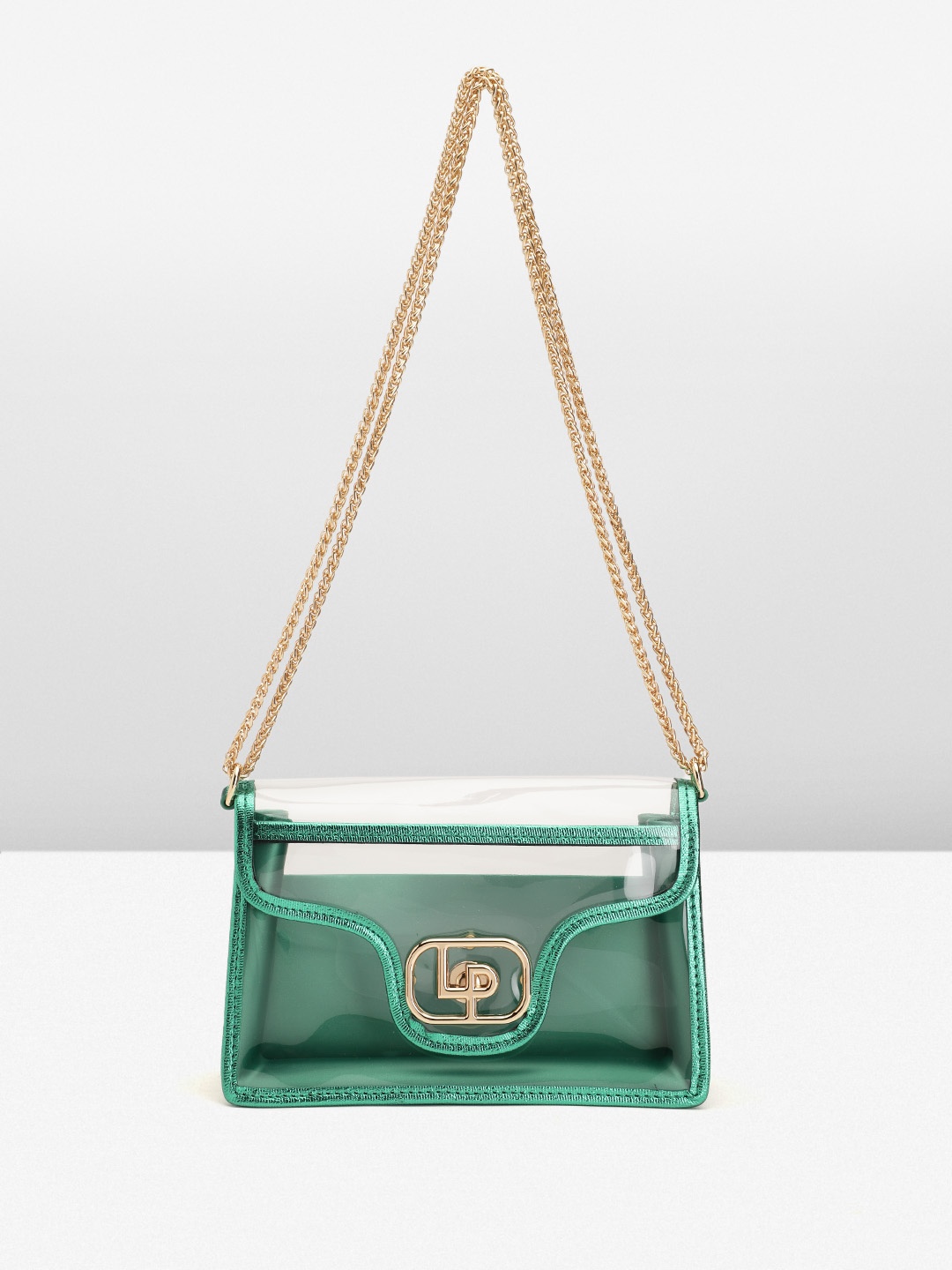 

Lino Perros Structured Shoulder Bag, Transparent