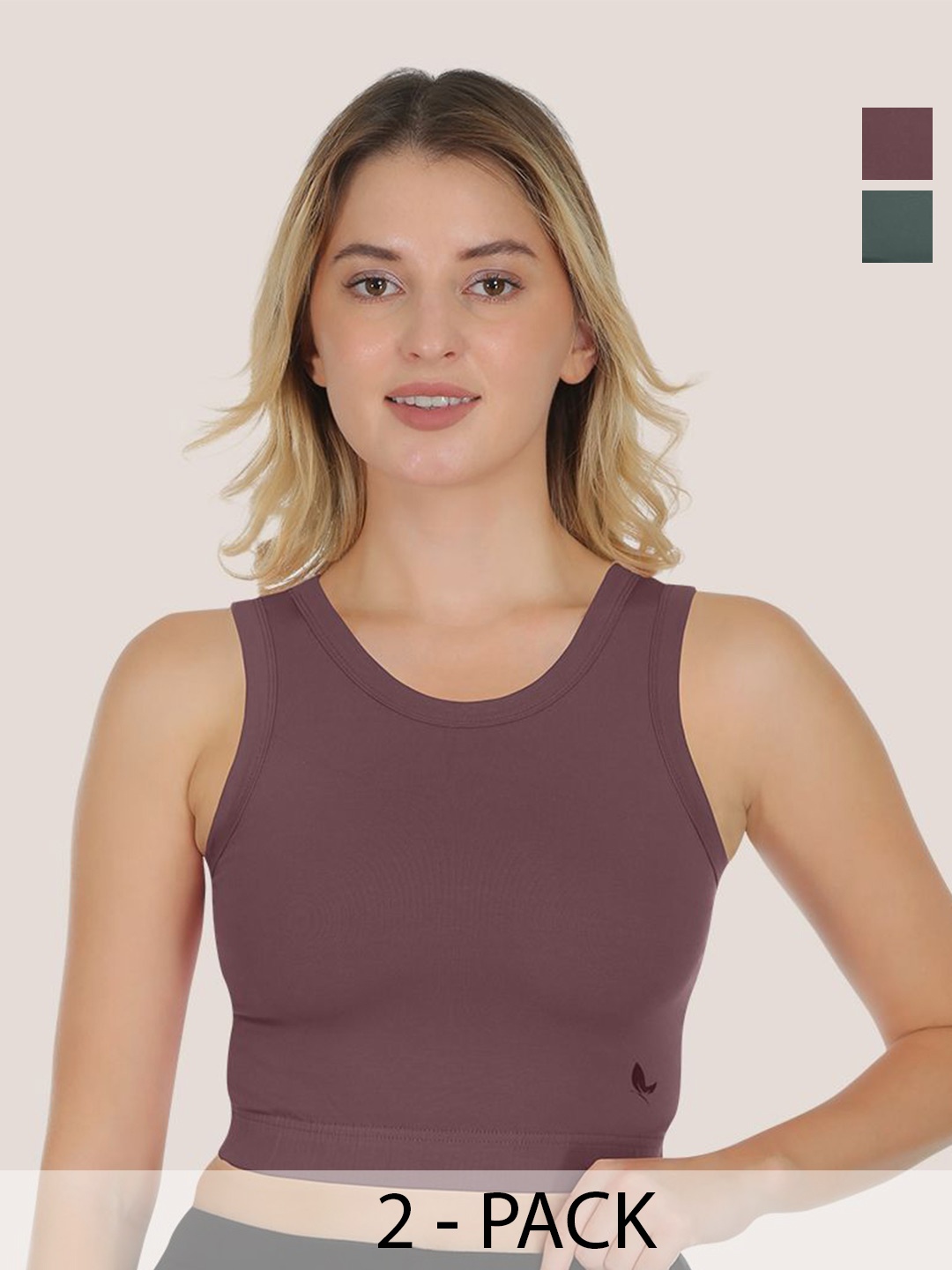 

POOJA RAGENEE Pack Of 2 Women Solid Full Coverage Bra, Copper