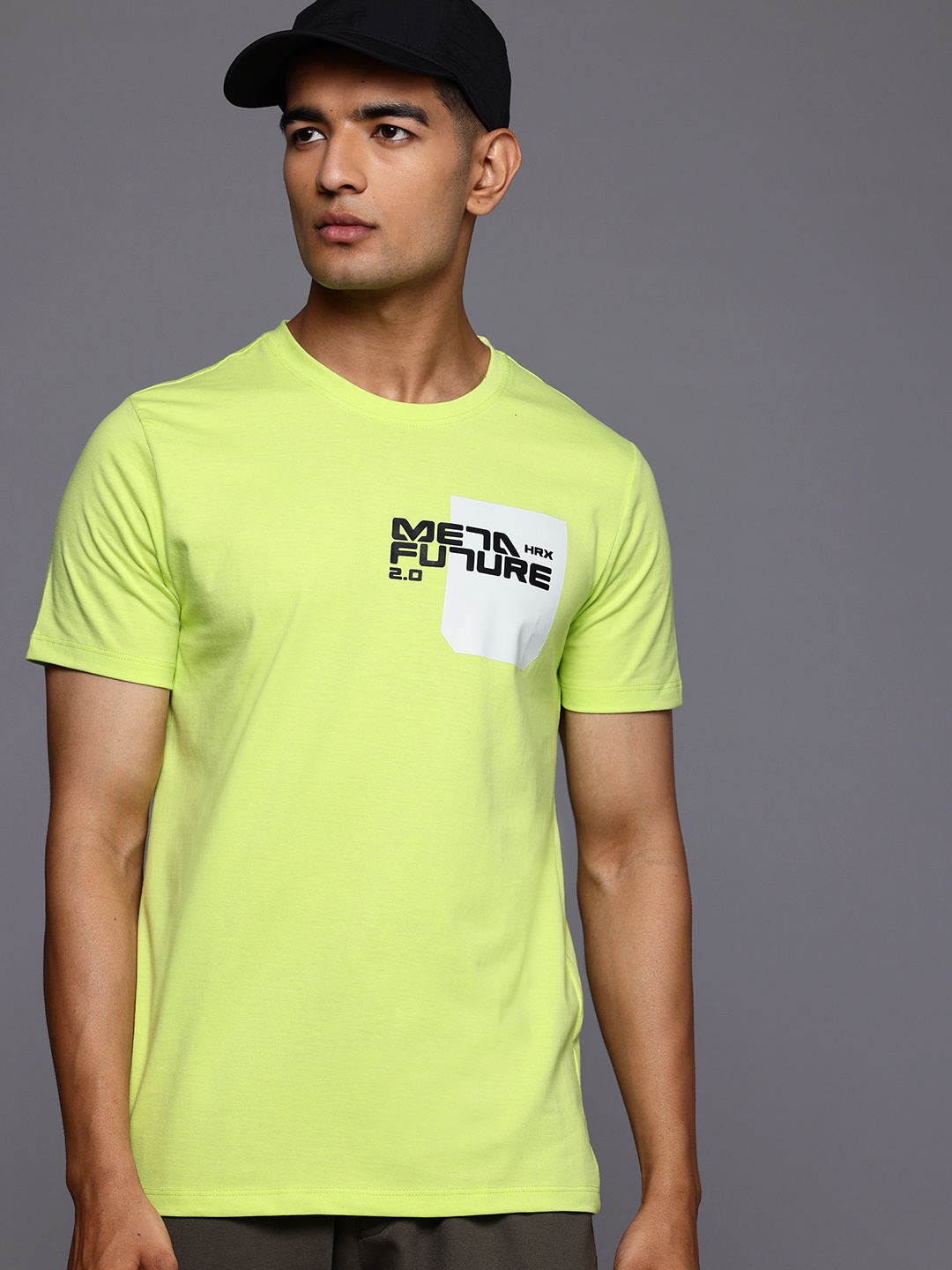 

HRX by Hrithik Roshan Printed Lifestyle T-shirt, Lime green