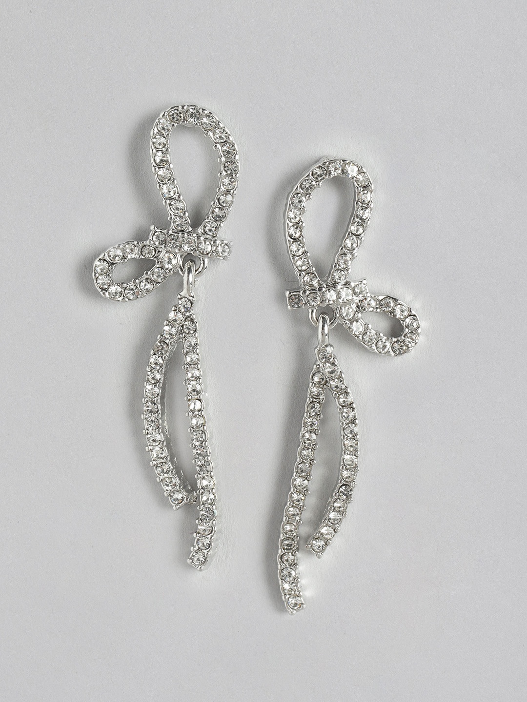 

Forever New Dahlia Dainty Bow Drop Earrings, Silver