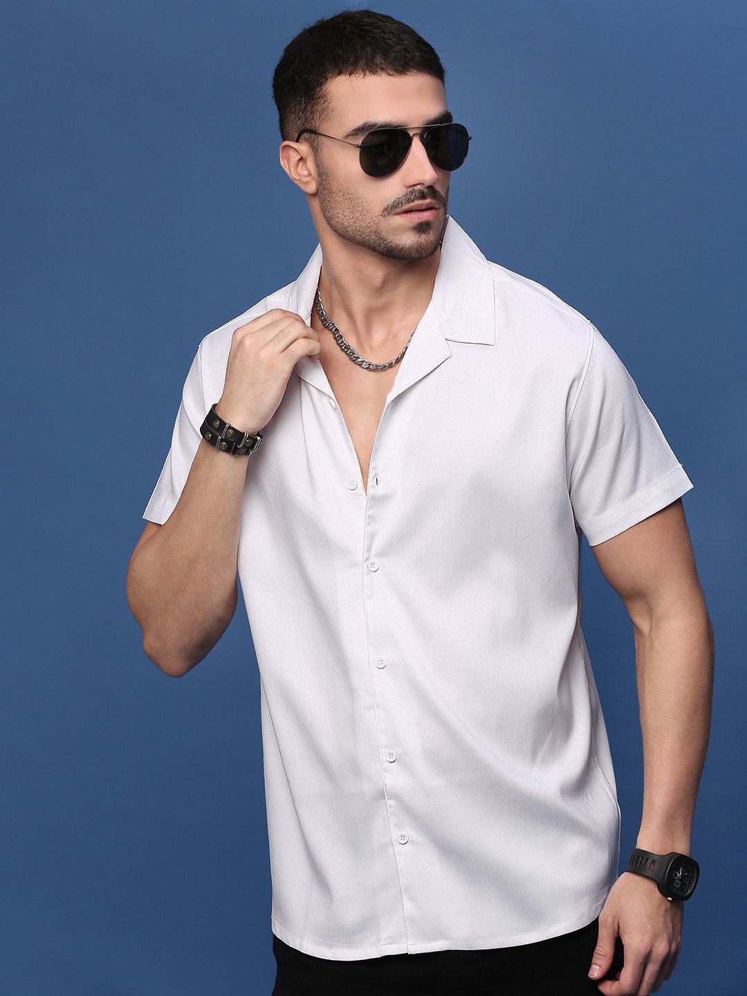 

SHOWOFF Men Standard Opaque Casual Shirt, White