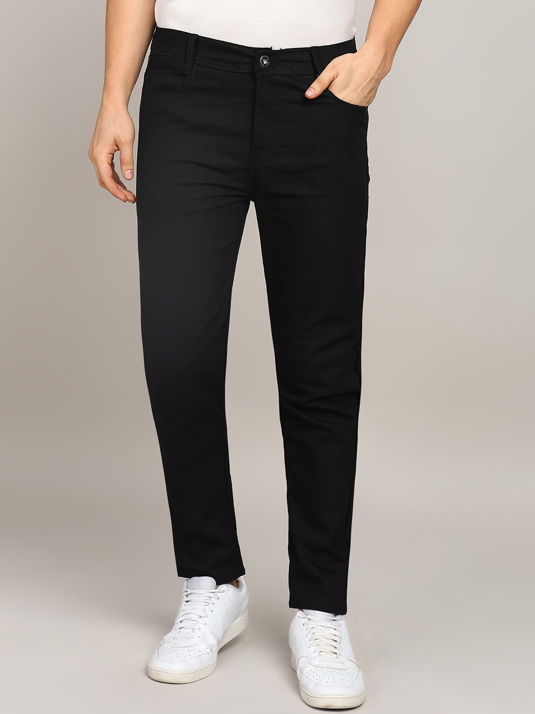 

crishtaliyo Men Comfort Slim Fit Stretchable Jeans, Black
