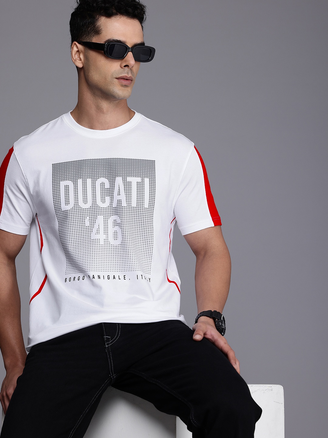 

Ducati Graphic Printed T-shirt, White