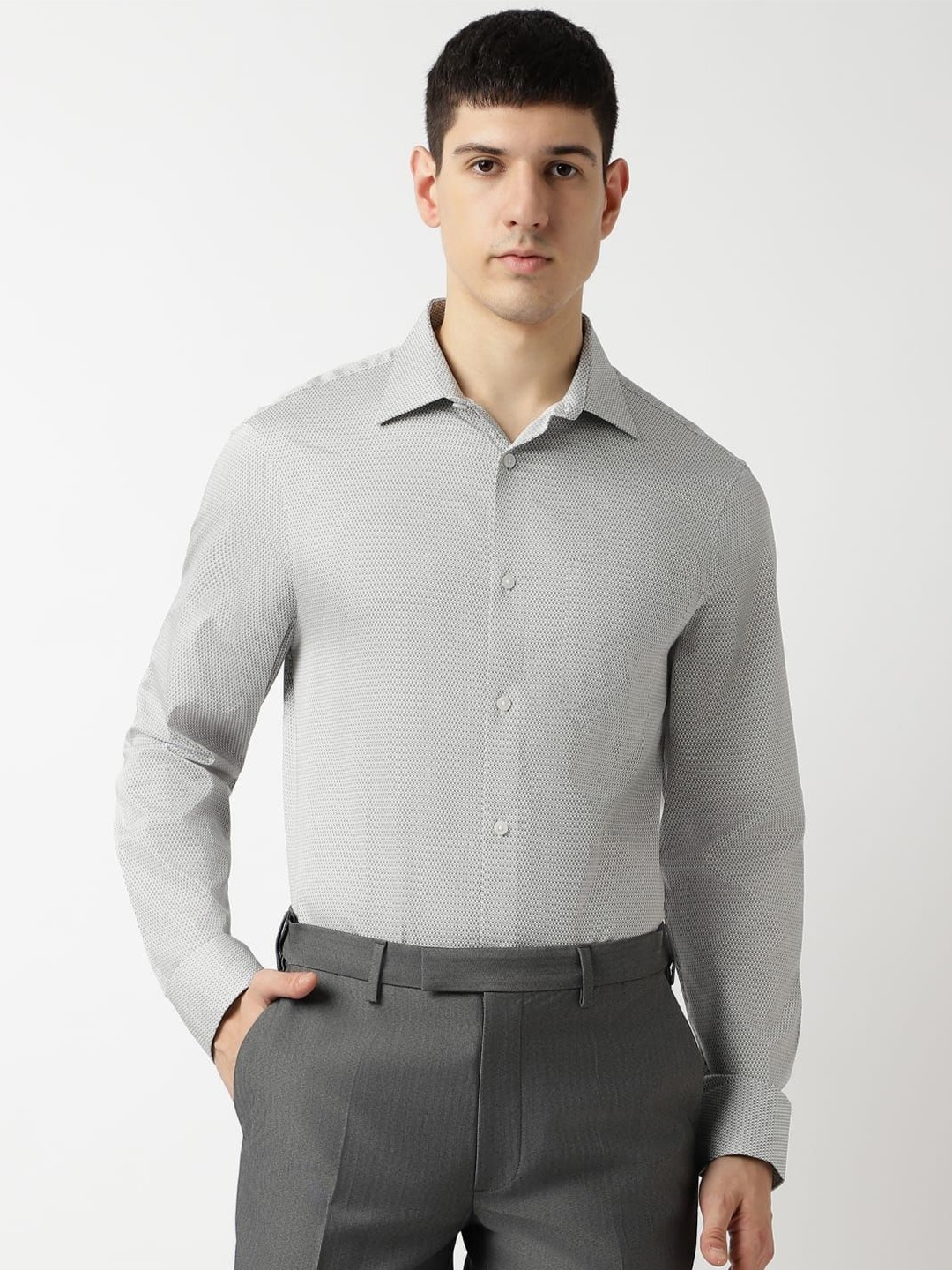 

Marks & Spencer Men Opaque Casual Shirt, Off white