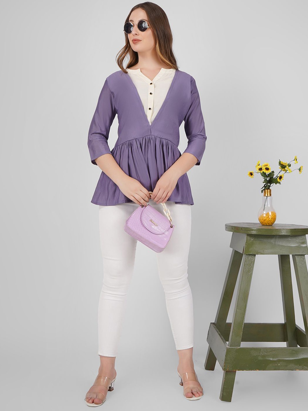 

Kinjo Crepe Top, Lavender