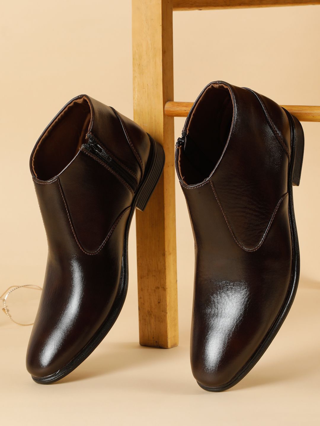

Kosher Men Formal Slip-On Shoes, Brown