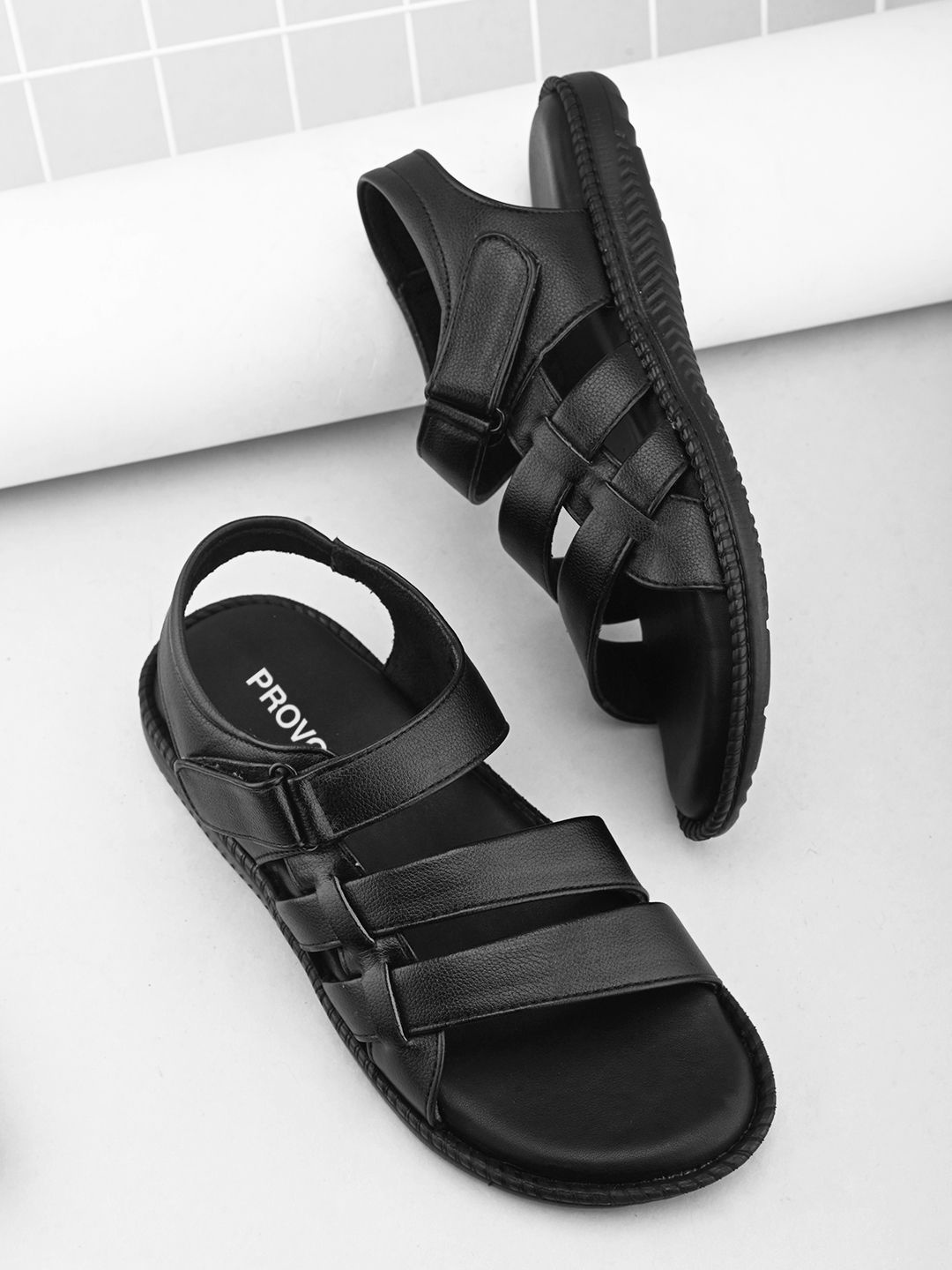 

Provogue Men Comfort Sandals, Black