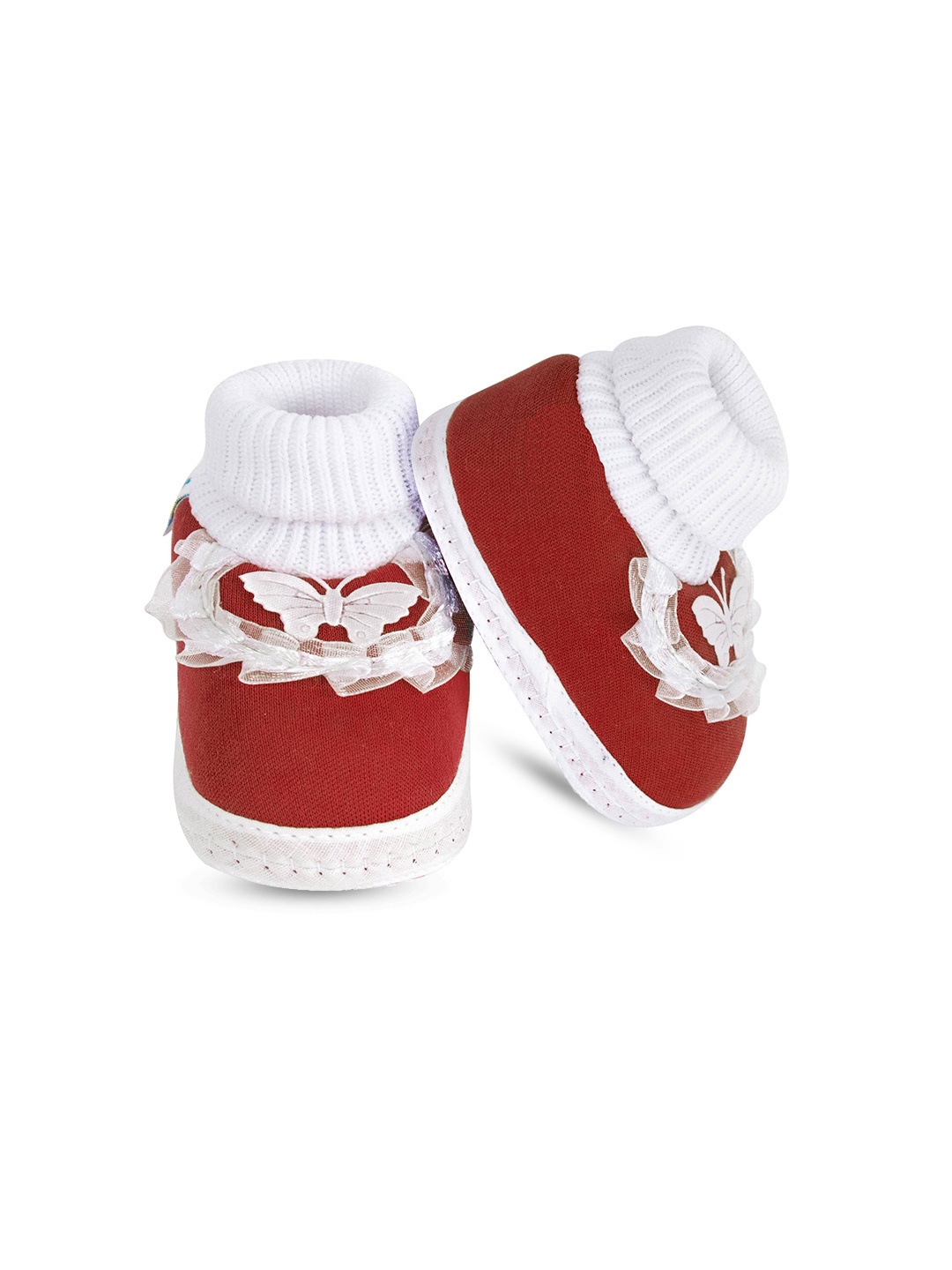 

BAESD Unisex Kids Cotton Booties, Maroon