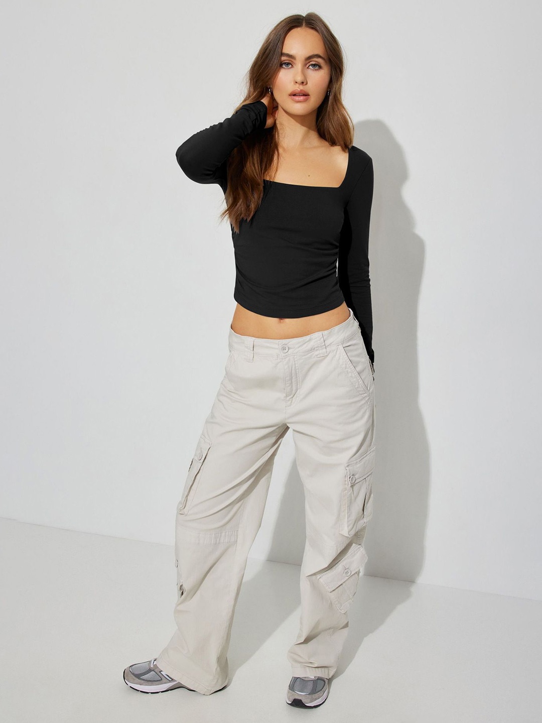 

HERE&NOW Crop Top, Black