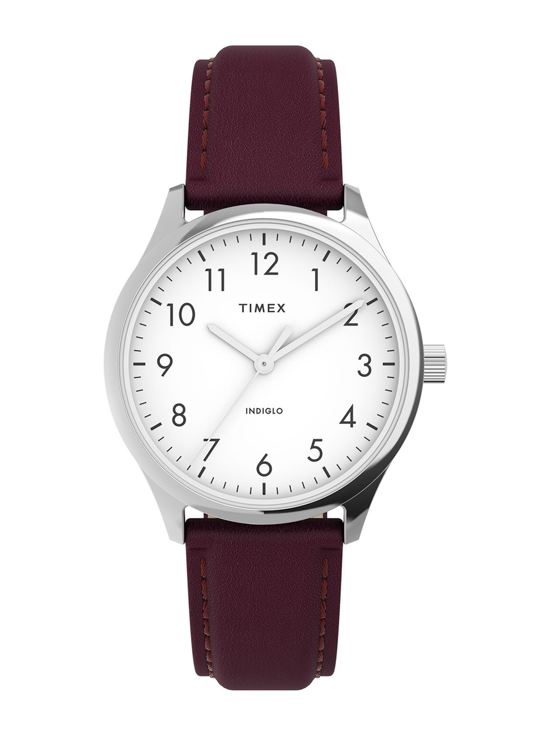 

Timex Women Brass Dial & Leather Straps Analogue Watch TW2V36100JQ, White