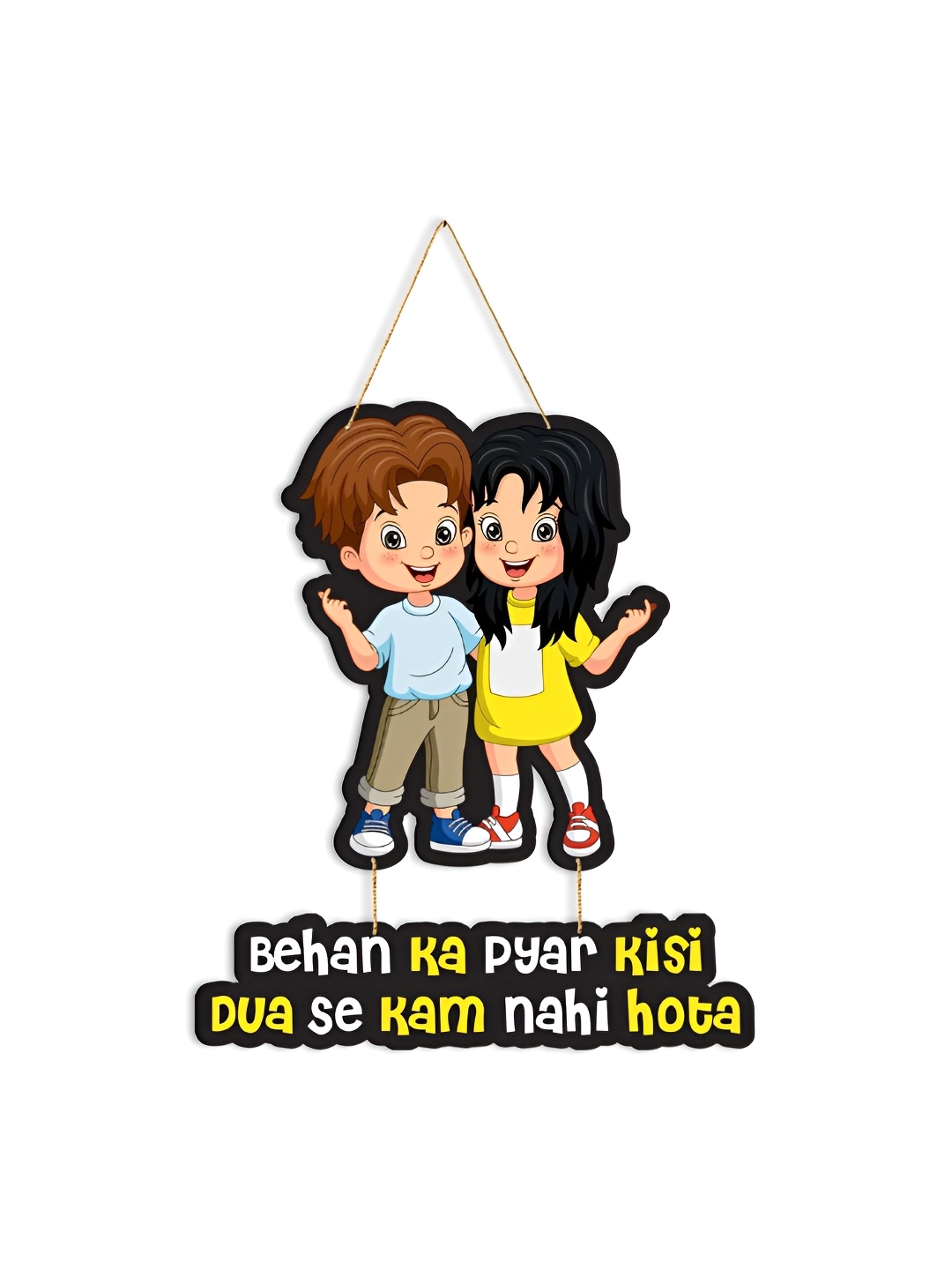 

CLAWCRAFTS Black & White Quotes Modern Printed Wooden Wall Hangings