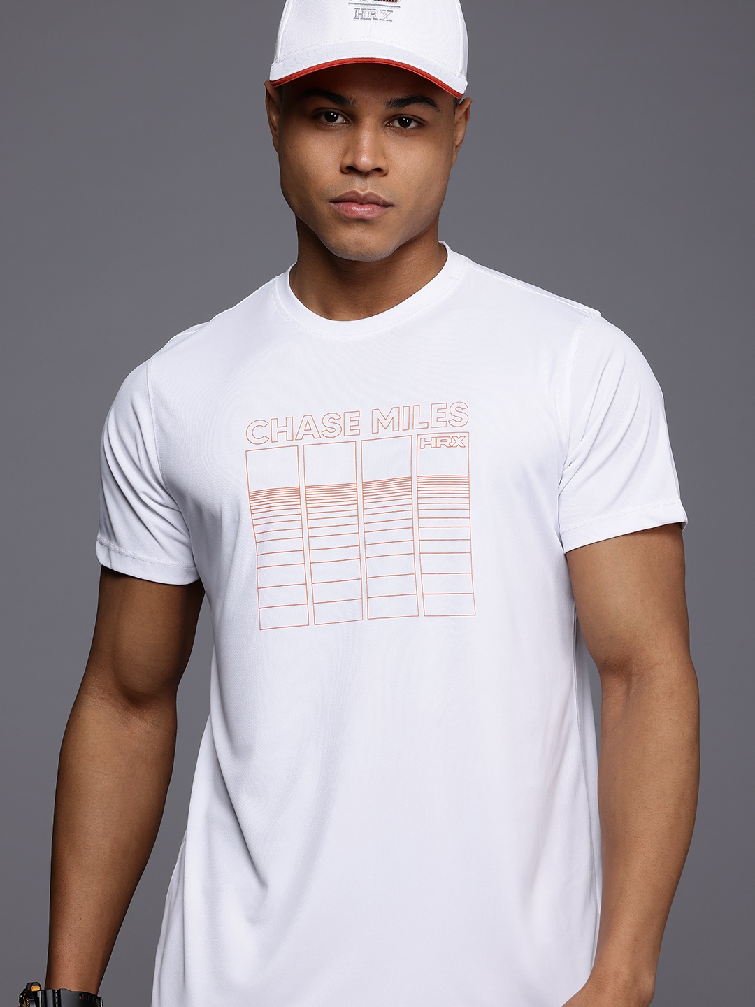 

HRX by Hrithik Roshan Printed Running T-shirt, White