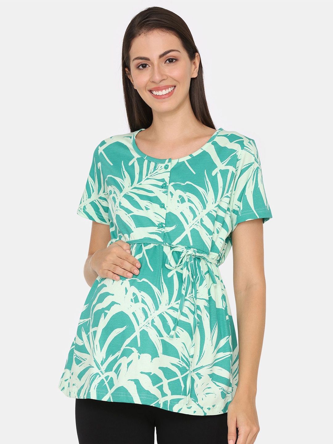 

Coucou by Zivame Floral Print Top, Green