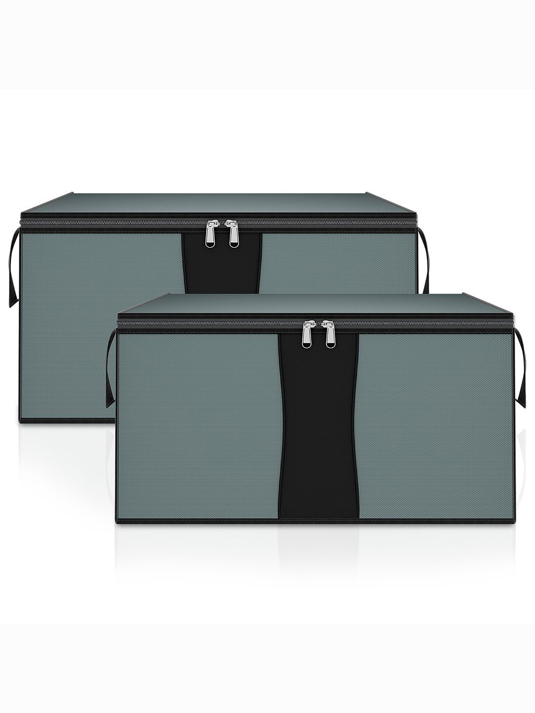 

Kuber Industries Grey Set of 2 Regular Drawer Organiser Organisers