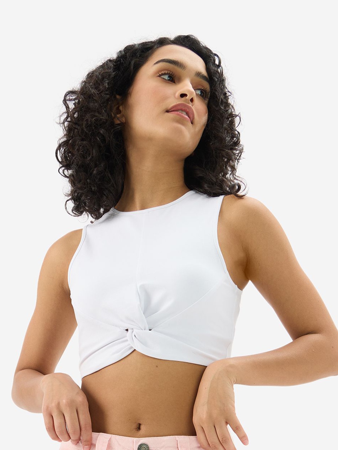 

The Souled Store Crop Top, White