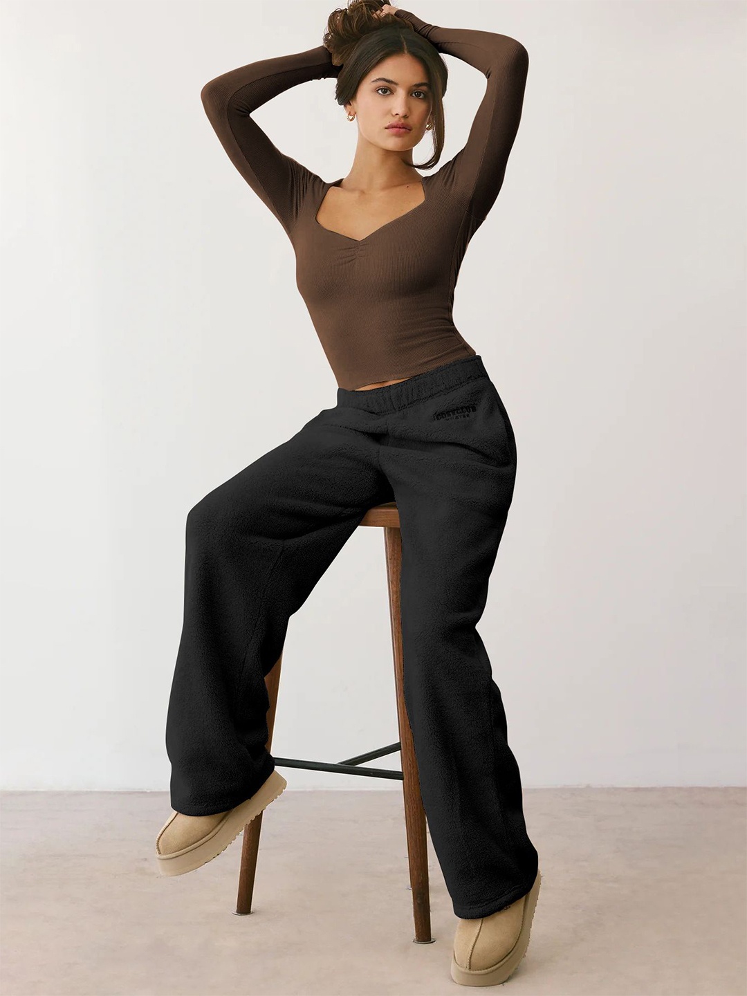 

HERE&NOW Top, Coffee brown
