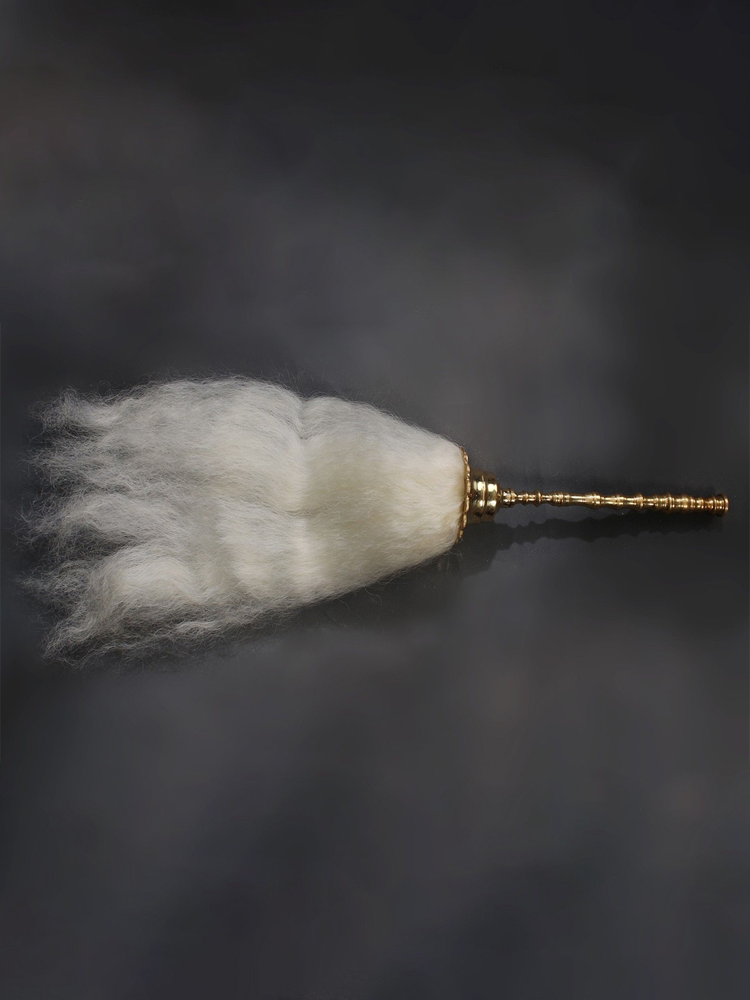 

Exotic India Brass Puja Whisk, Gold