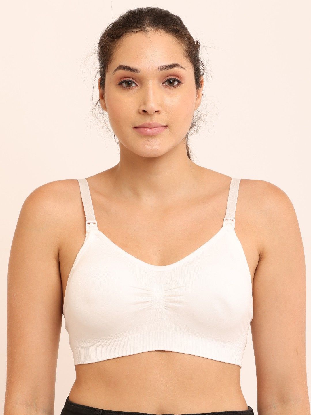 

Poftik Women Full Coverage Lightly Padded Bra, White