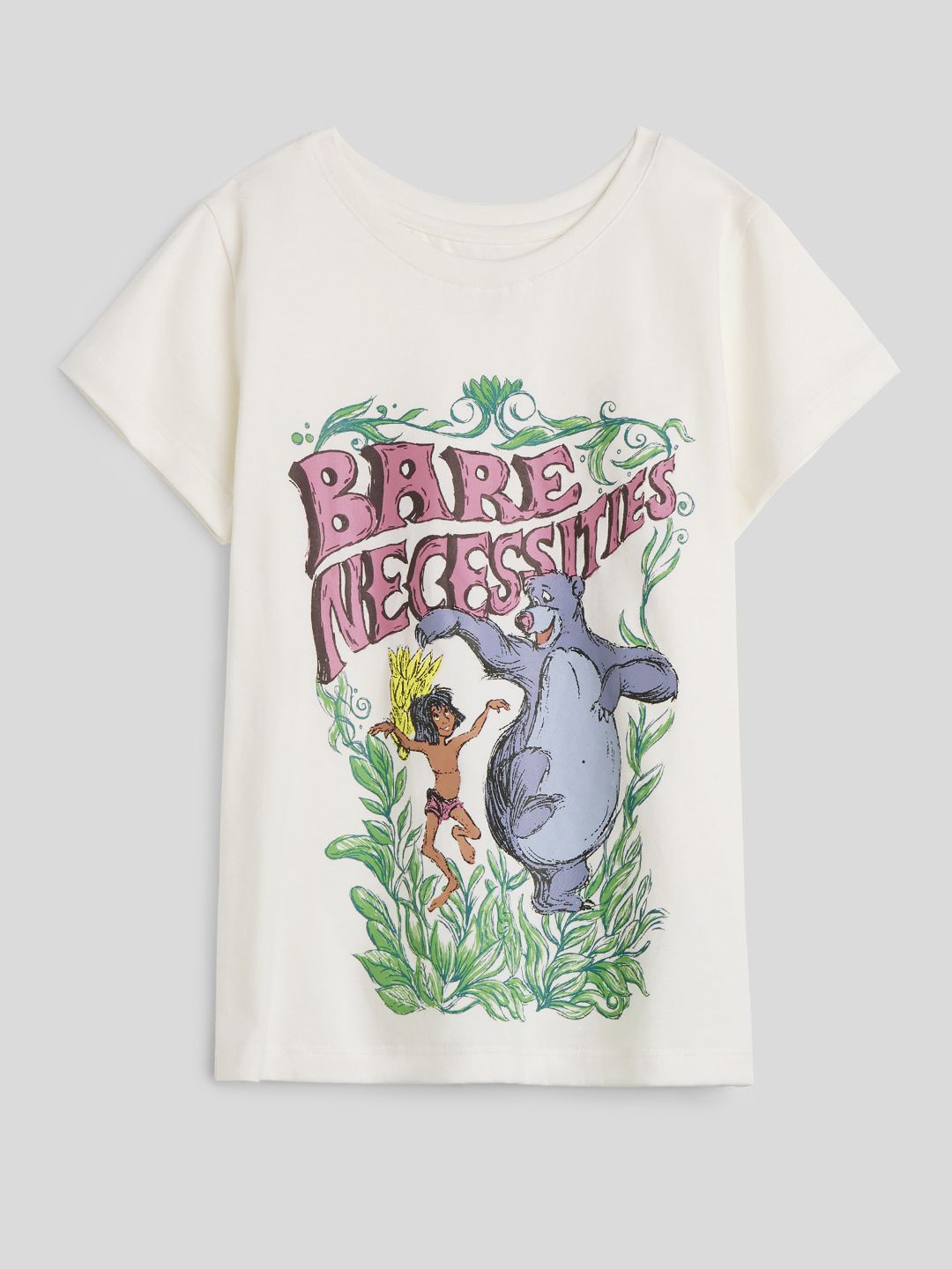 

The Souled Store Girls The Jungle Book Printed T-shirt, Off white