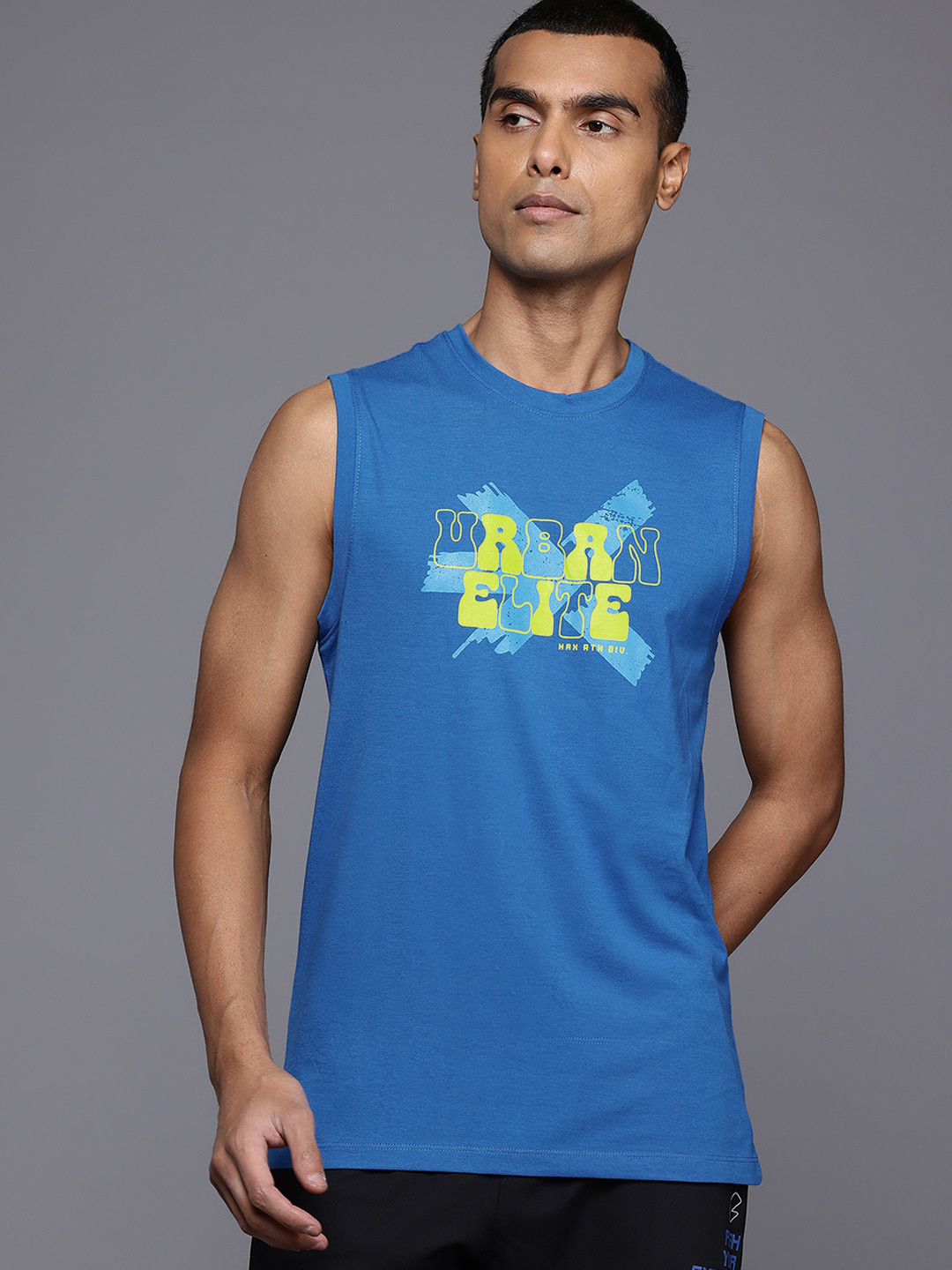 

HRX by Hrithik Roshan Printed Lifestyle T-shirt, Blue