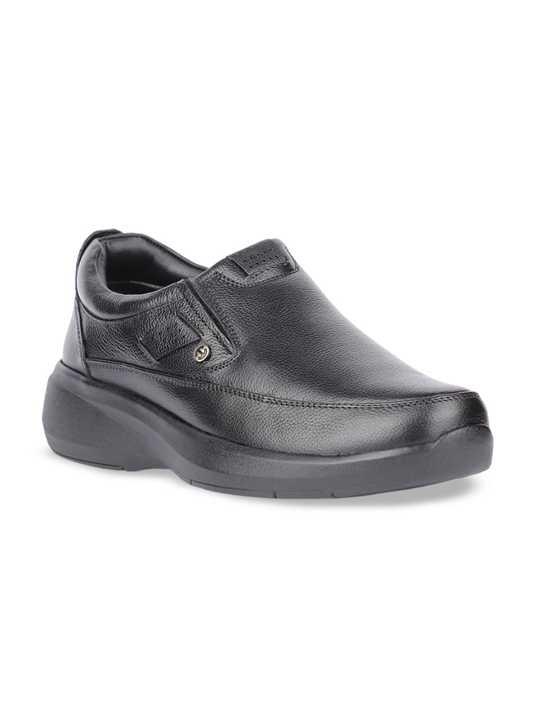 

Liberty E823 04 Men Solid Formal Slip-On Shoes, Black