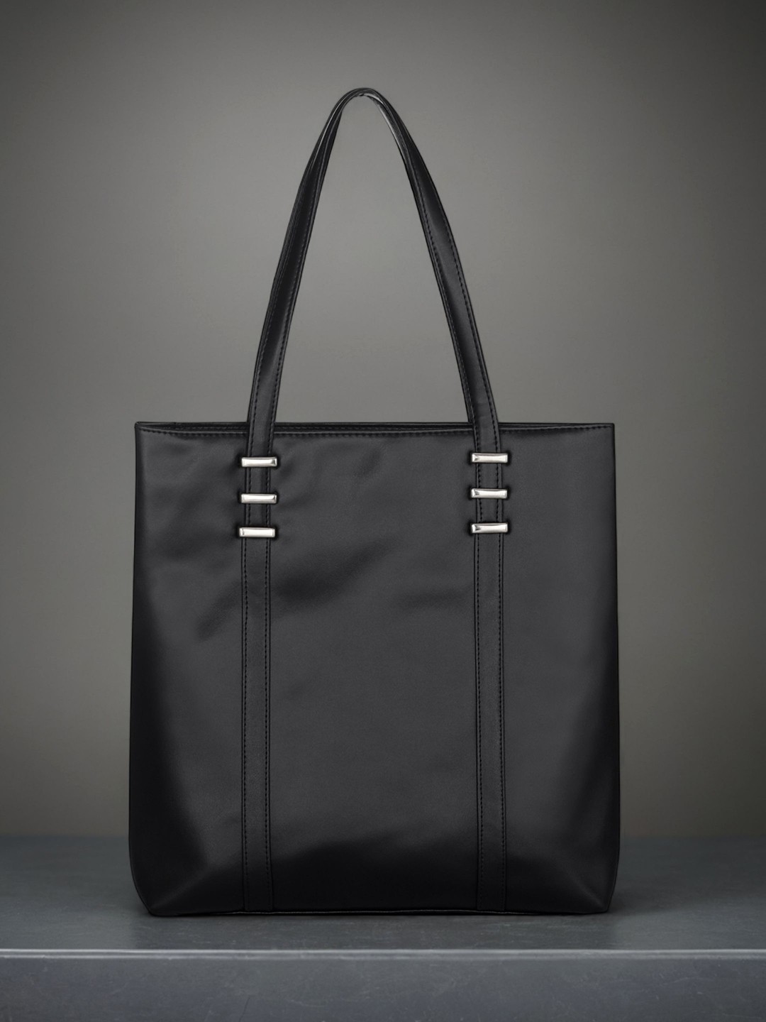 

Toteteca PU Structured Shoulder Bag, Black