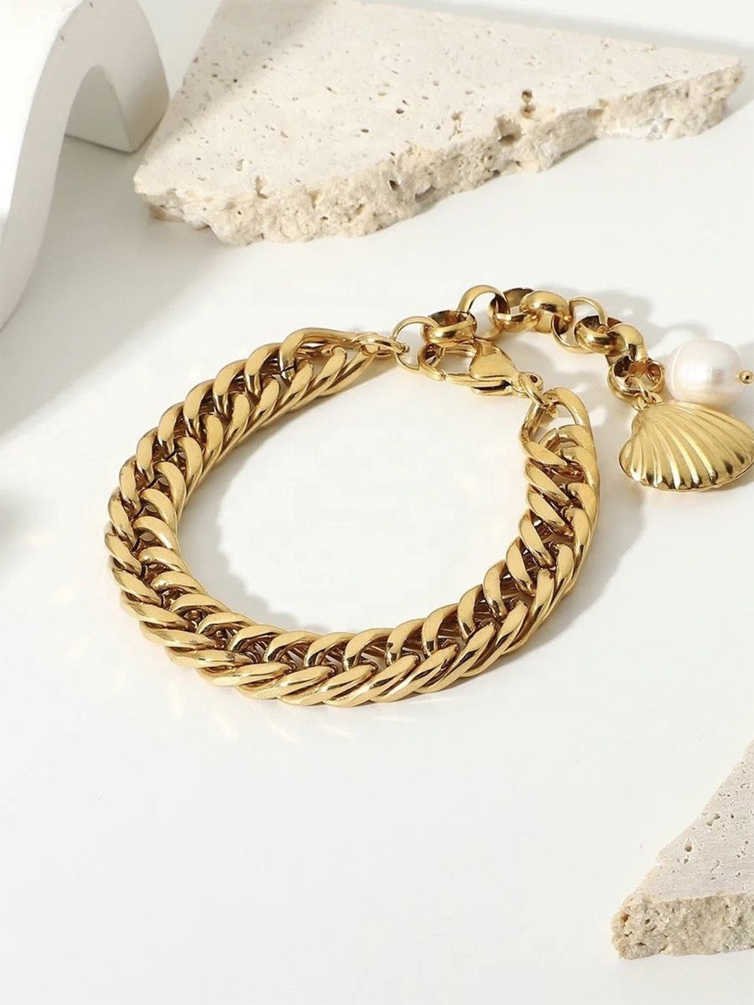 

Dorada Jewellery Chunky Gold-Plated Link Bracelet