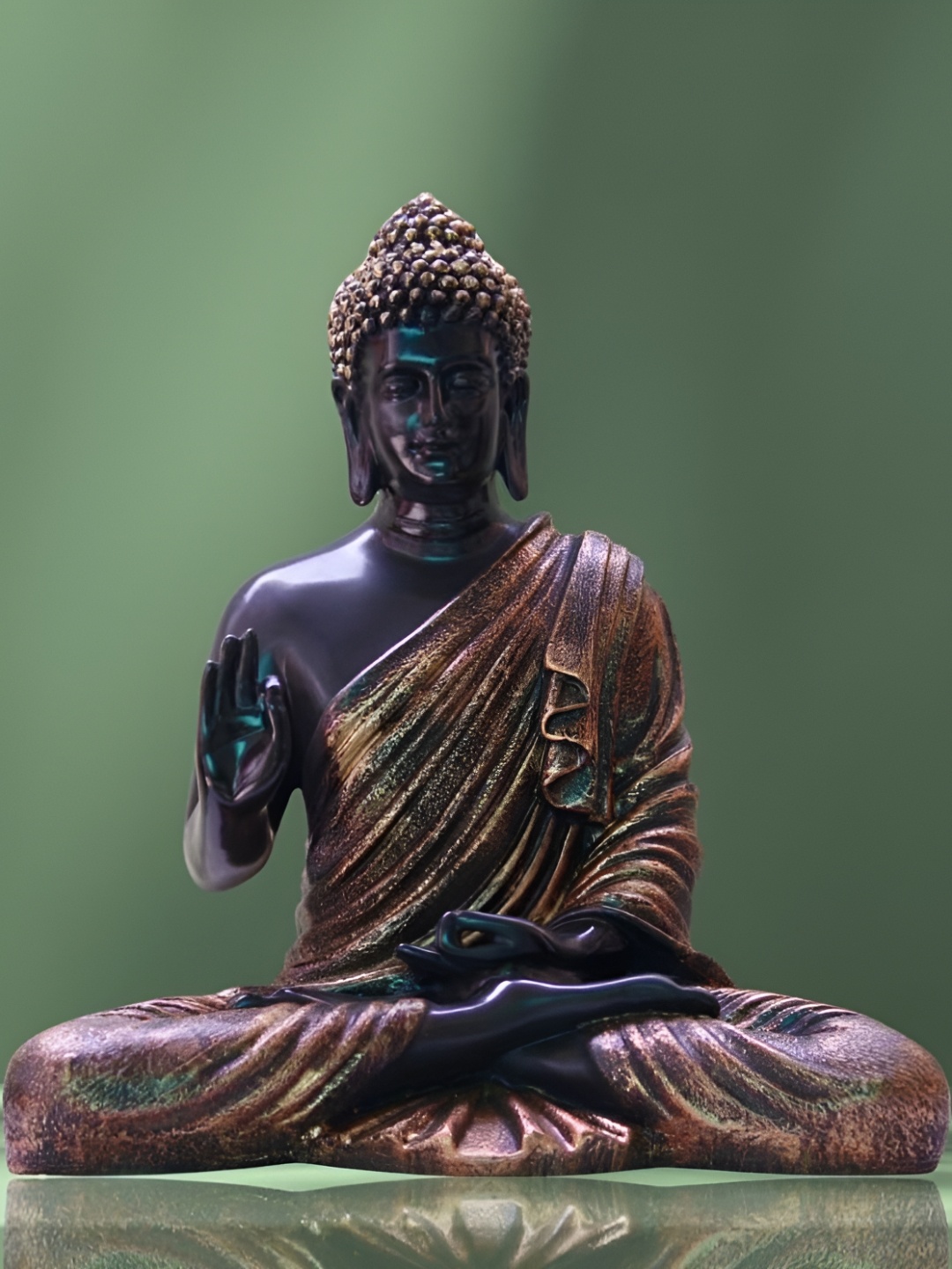 

BECKON VENTURE Black & Gold Buddha Idol Showpiece
