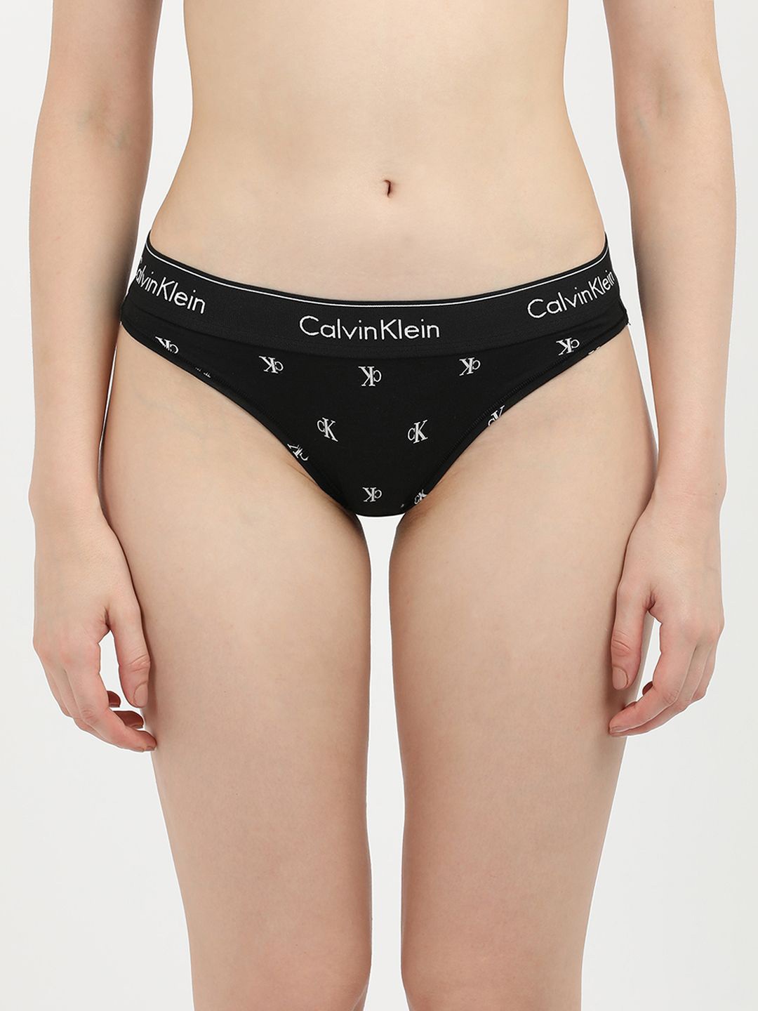 

Calvin Klein Underwear Printed Mid Rise Bikini Briefs, Black