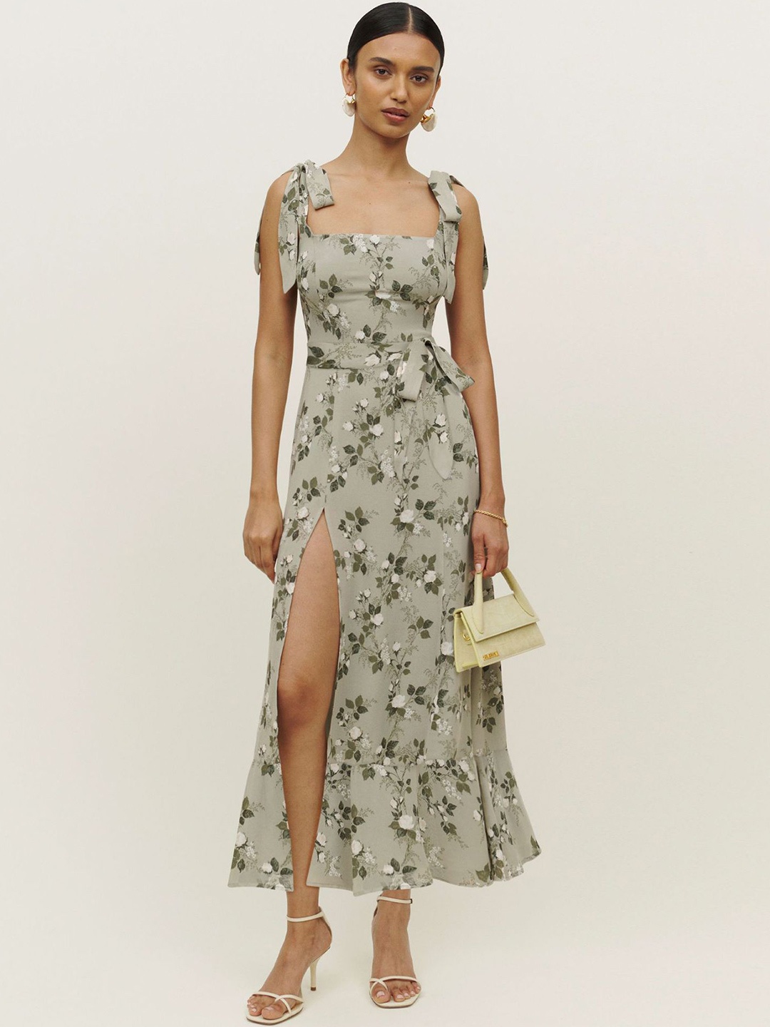 

HERE&NOW Print A-Line Dress, Green