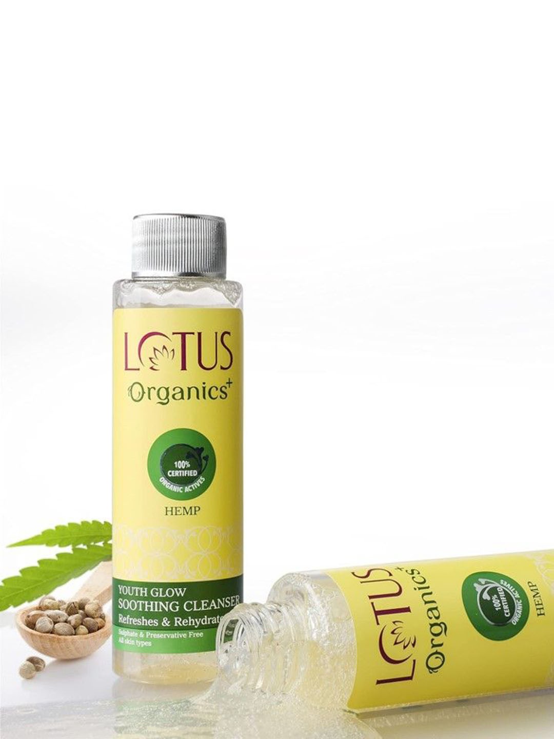 

Lotus Organics+ Set Of 2 Youth Glow Soothing Cleanser-100g Each, Yellow