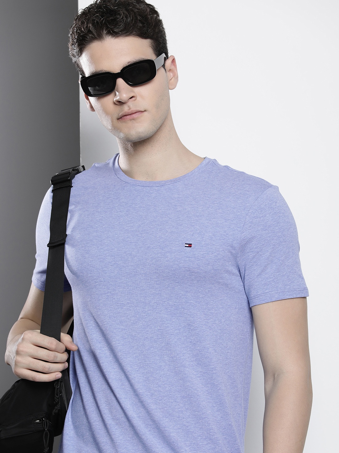 

Tommy Hilfiger Round Neck Short Sleeves Slim Fit T-shirt, Blue