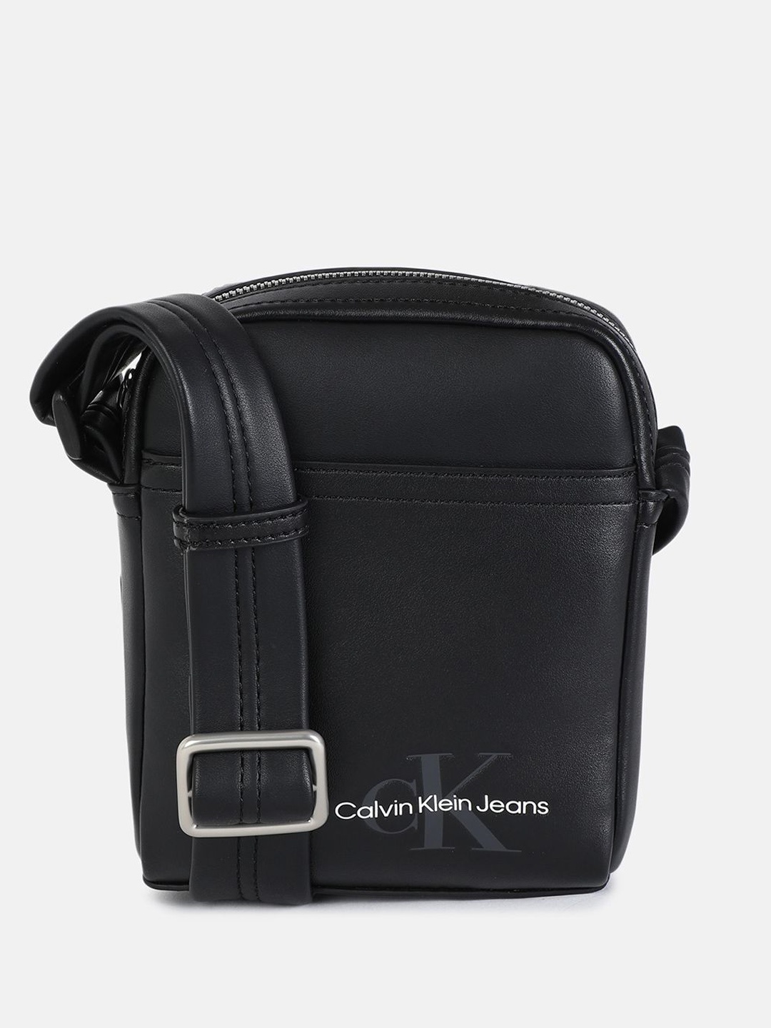 

Calvin Klein Jeans PU Structured Shoulder Bag, Black