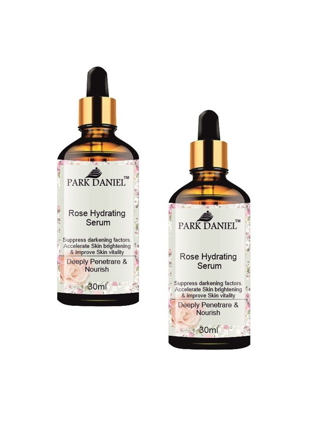 

Park Daniel Set Of 2 Rose Hydrating Serum - 30 ml Each, White