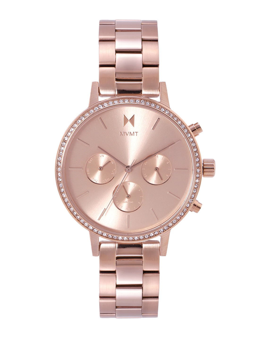 

MVMT Women Bracelet Style Straps Analogue Multi Function Watch 28000397, Rose gold