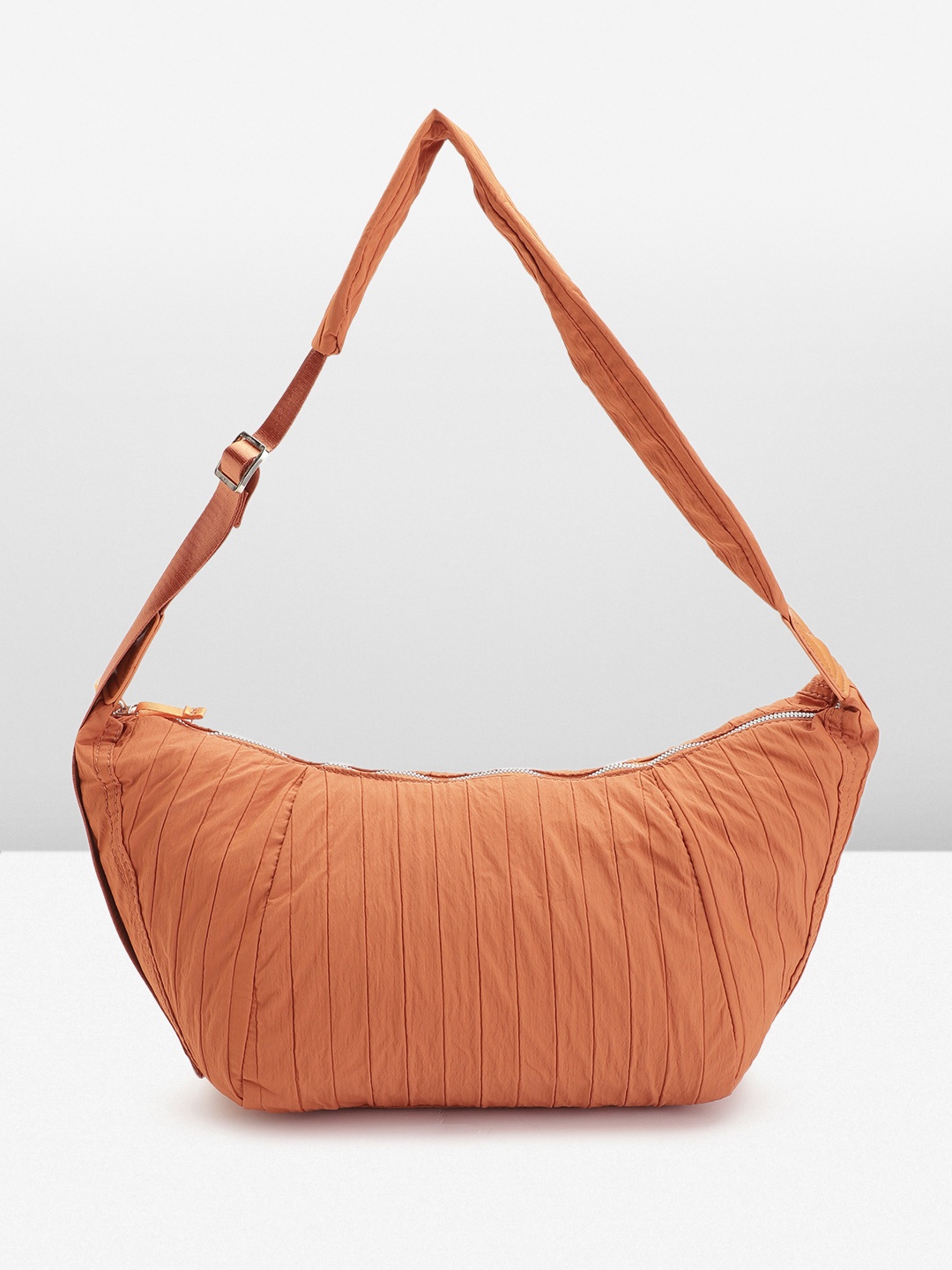 

Lino Perros Crossbody Shoulder Bag with Striped Detail, Orange