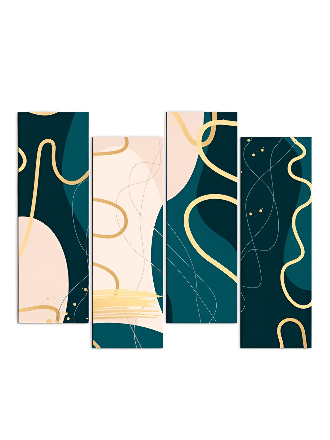 

CLAWCRAFTS Teal Green & Beige Quotes Modern Printed Wooden Wall Decor