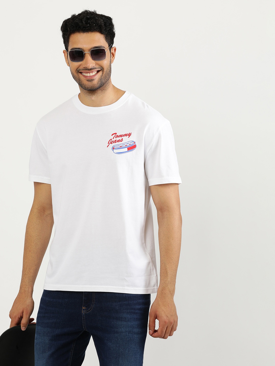 

Tommy Hilfiger Men Applique T-shirt, White