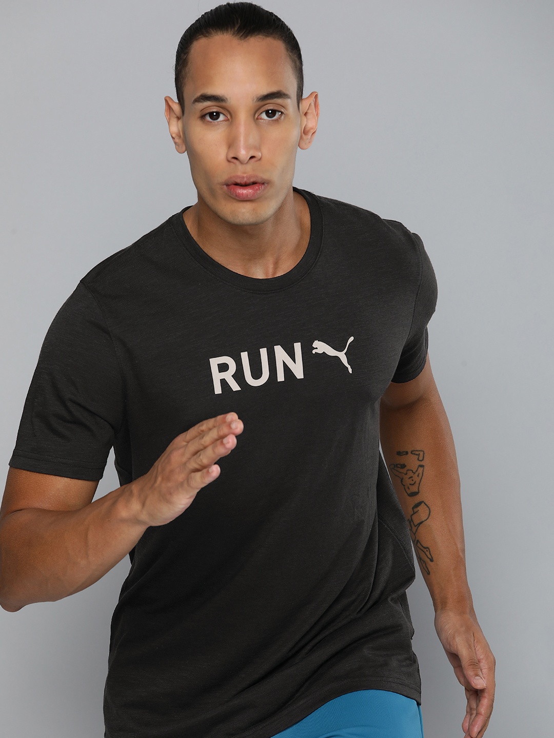 

Puma Graphic Brand Logo Printed DryCELL Training T-shirt, Black