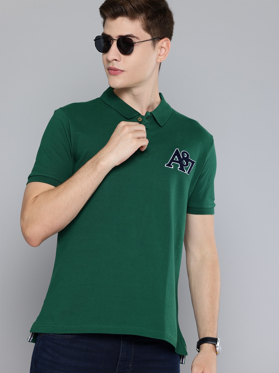 

Aeropostale Polo Collar Pure Cotton T-shirt, Green
