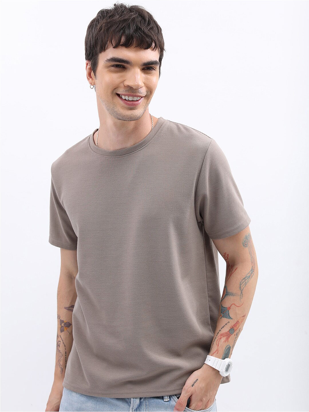 

KETCH Round Neck T-shirt, Nude