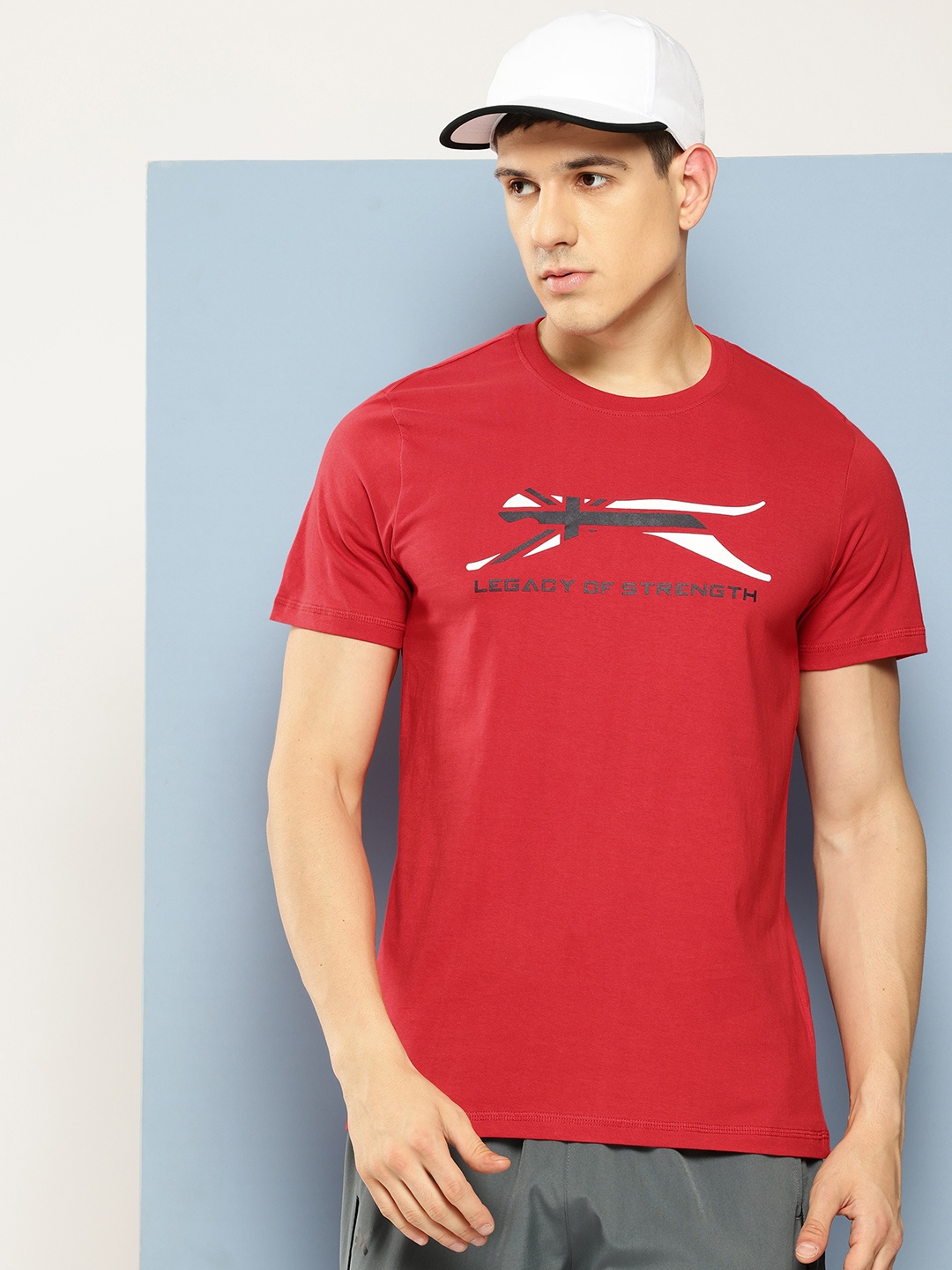 

Slazenger Printed Pure Cotton T-shirt, Red