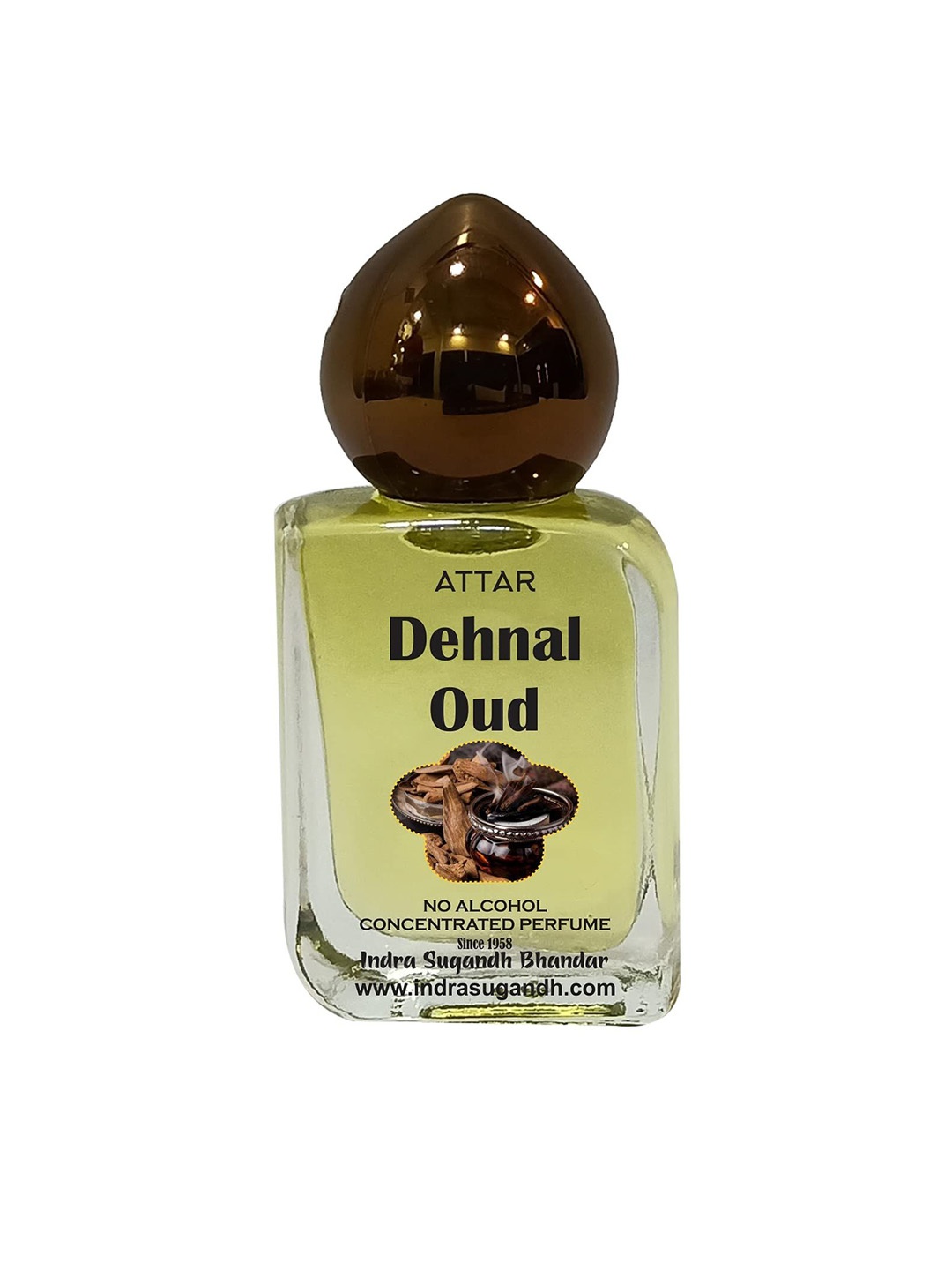 

INDRA SUGANDH BHANDAR Dehnal Oud Attar - 15 ml, Yellow