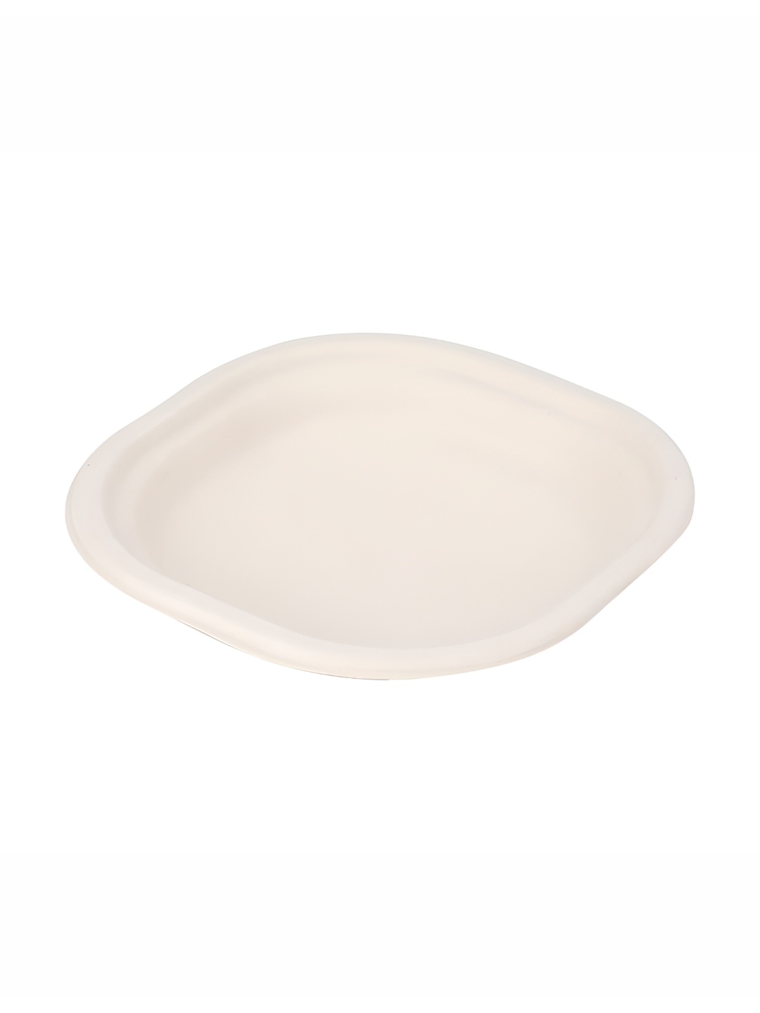 

e kysa Set of 20 Beige Disposable Sqaure Bagasse Plates